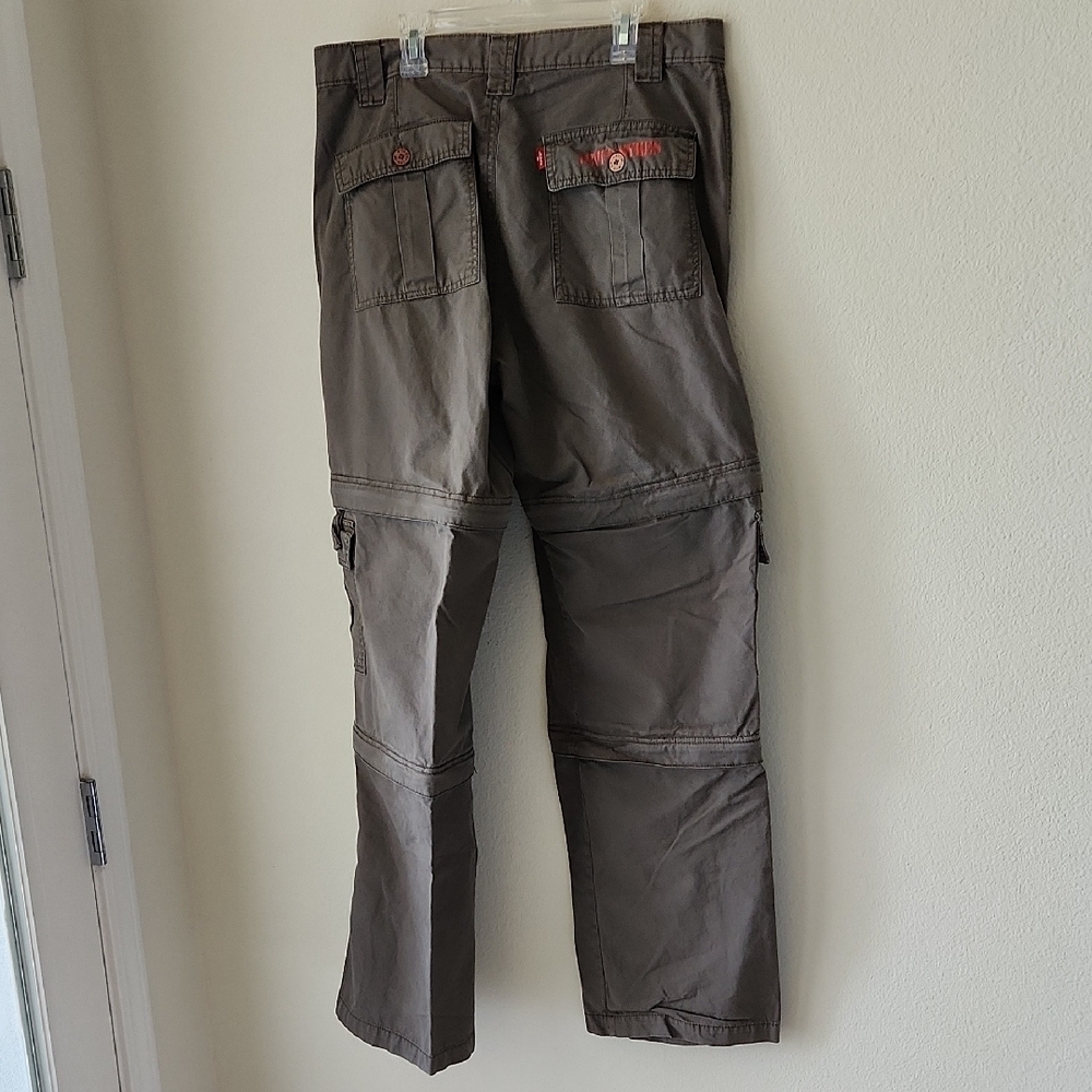 Levi's Sykes Men Sz 34x34 Khaki 3 in 1 Cargo Pants Zip Off Pant Legs to Shorts